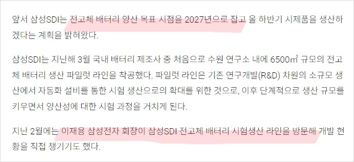 2027년 전고체배터리