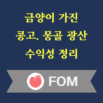 금양 광산 수익성 정리