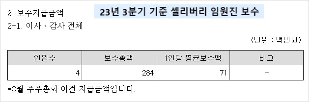 임원진 보수 1